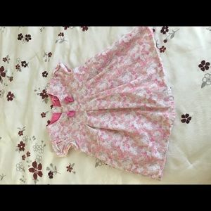 Young Dimension 12- 18 mo velvet pink dress floral